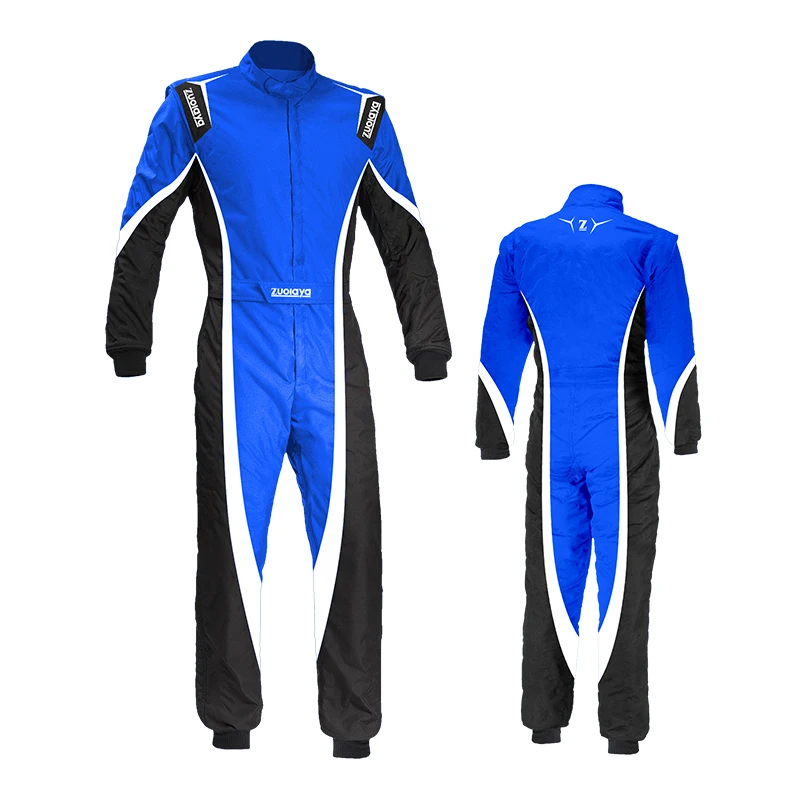 Go Kart Custom Logo Windproof Motorcycle Racing Suit Auto One-Piece Race Set Overall Wear RJ11 - Image 5