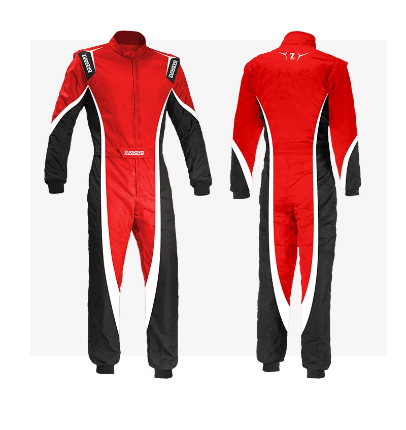Go Kart Custom Logo Windproof Motorcycle Racing Suit Auto One-Piece Race Set Overall Wear RJ11 - Image 4