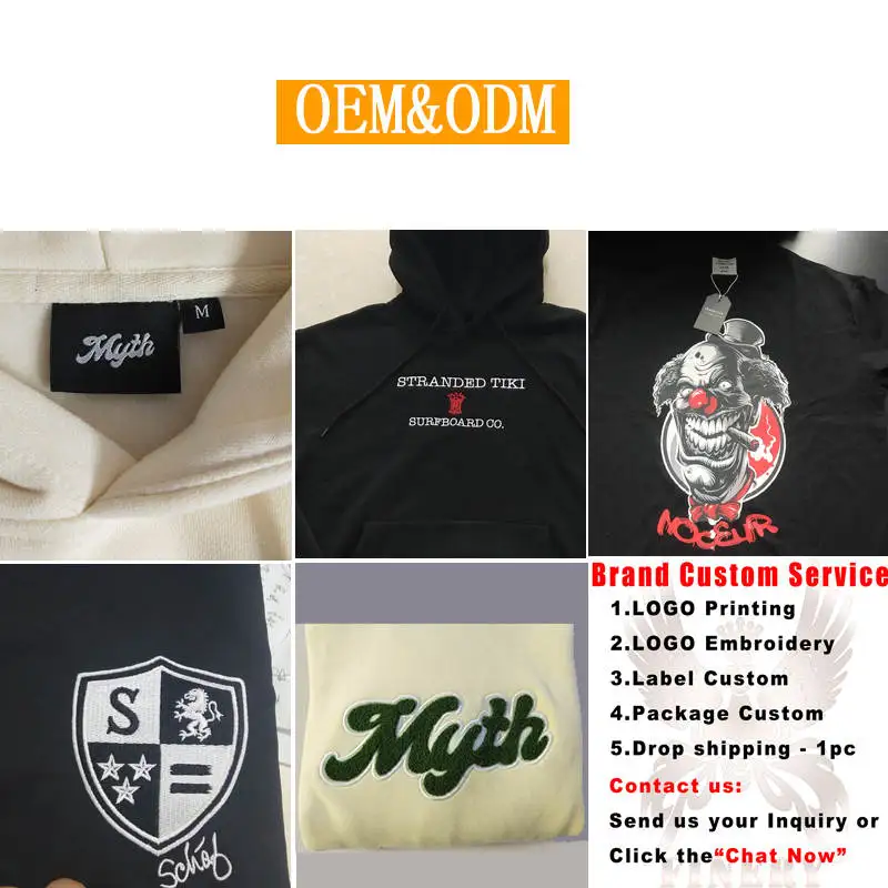 Wholesale Clothing Plain Blank 350 Grams Oversize Pullover Men's Heavy Weight Hoodie - Image 4