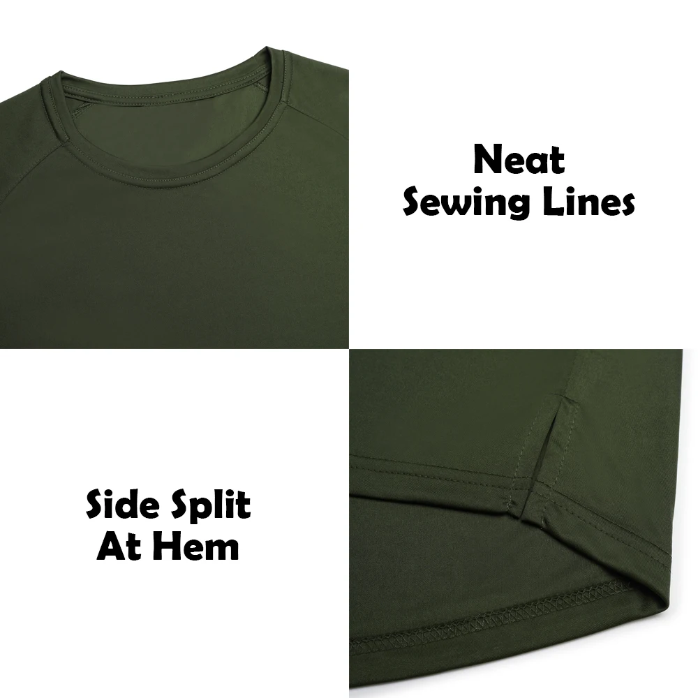 Custom Logo Muscle Fit T-shirt 100% Polyester Quick-drying Long Sleeve T Shirts - Image 3